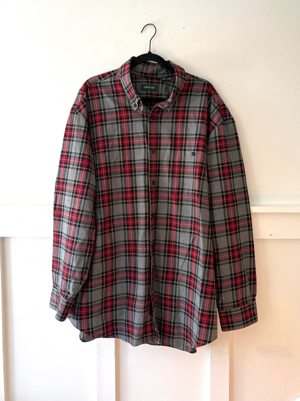 Orvis Signature twill plaid button up shirt XXL 2X